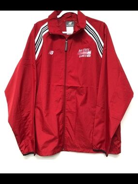 Bay State Games 2006 25th Anniversary New Balance 2XL Red Nylon Track Jacket